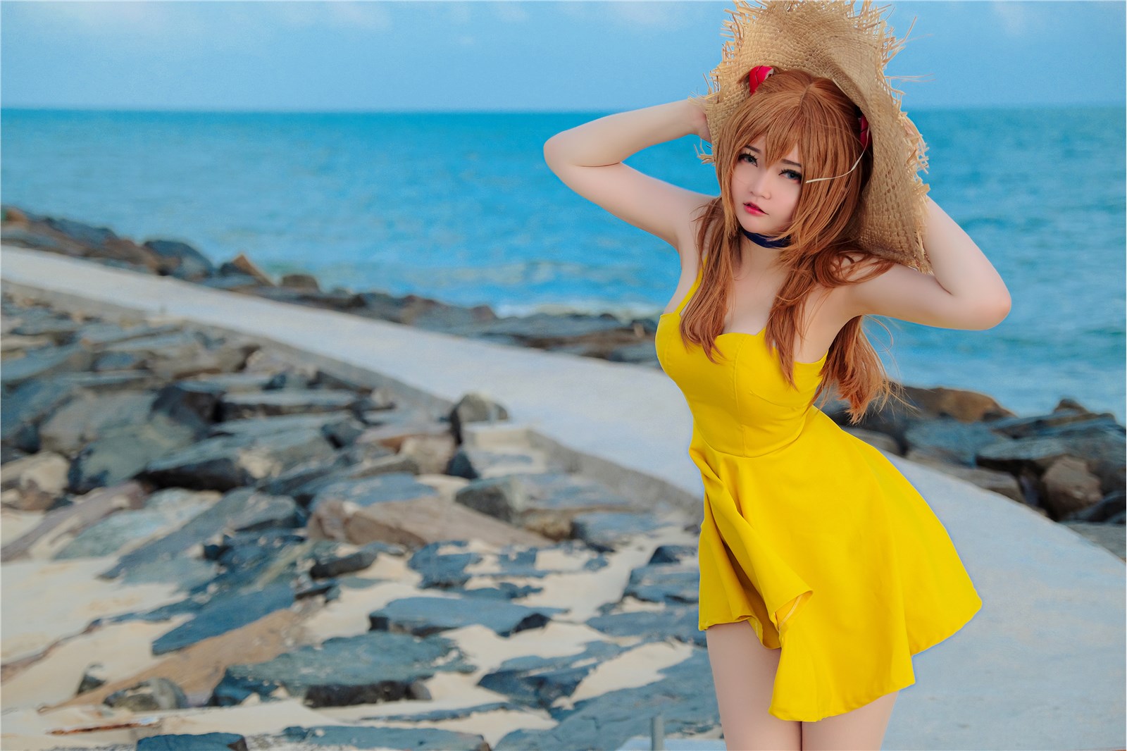 Potato Godzilla NO.060 Asuka Yellow Dress(4)